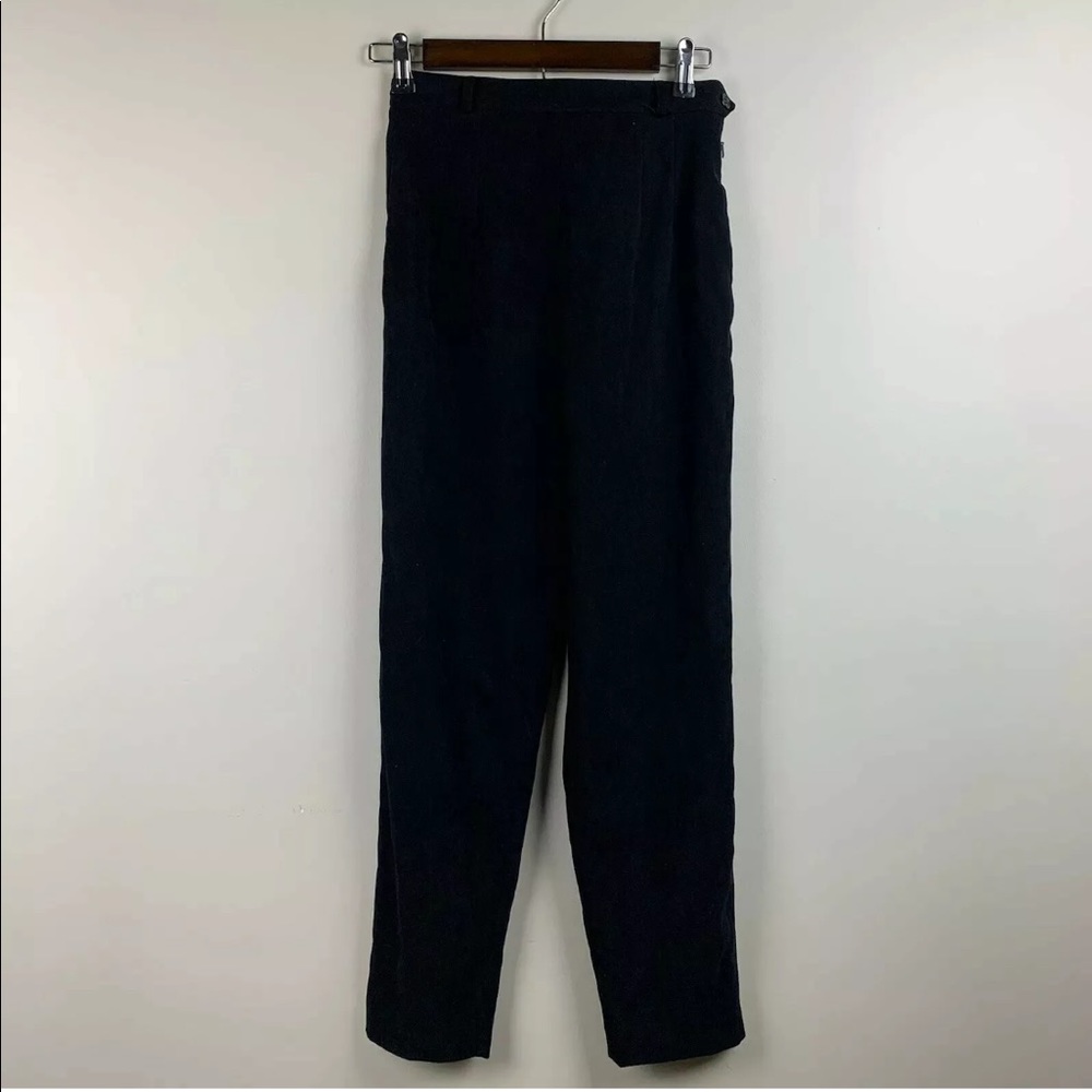 Talbots Black Straight-Leg High-Waist Pants